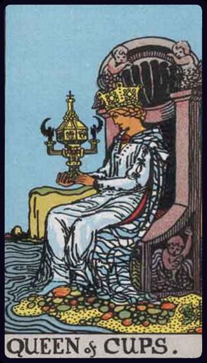 Ý nghĩa lá bài Hoàng Hậu Cốc (Queen of Cups) trong Tarot